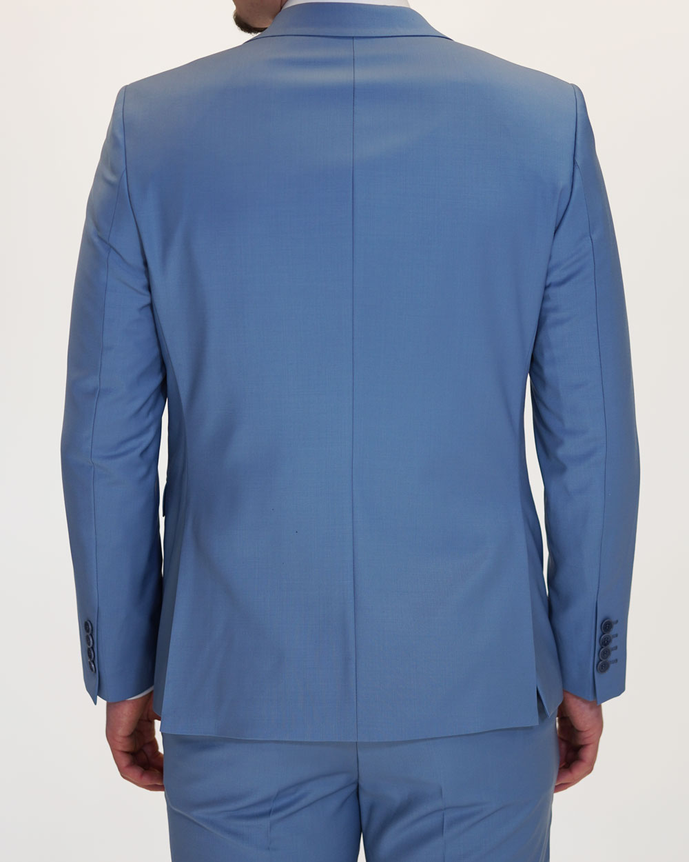 Anzug Regular Fit Hellblau | 3-teilig, Wolle