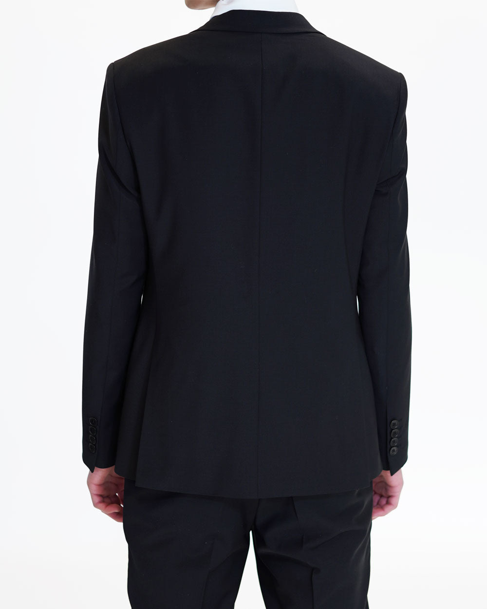 Anzug Regular Fit Schwarz | 3-teilig, Wolle