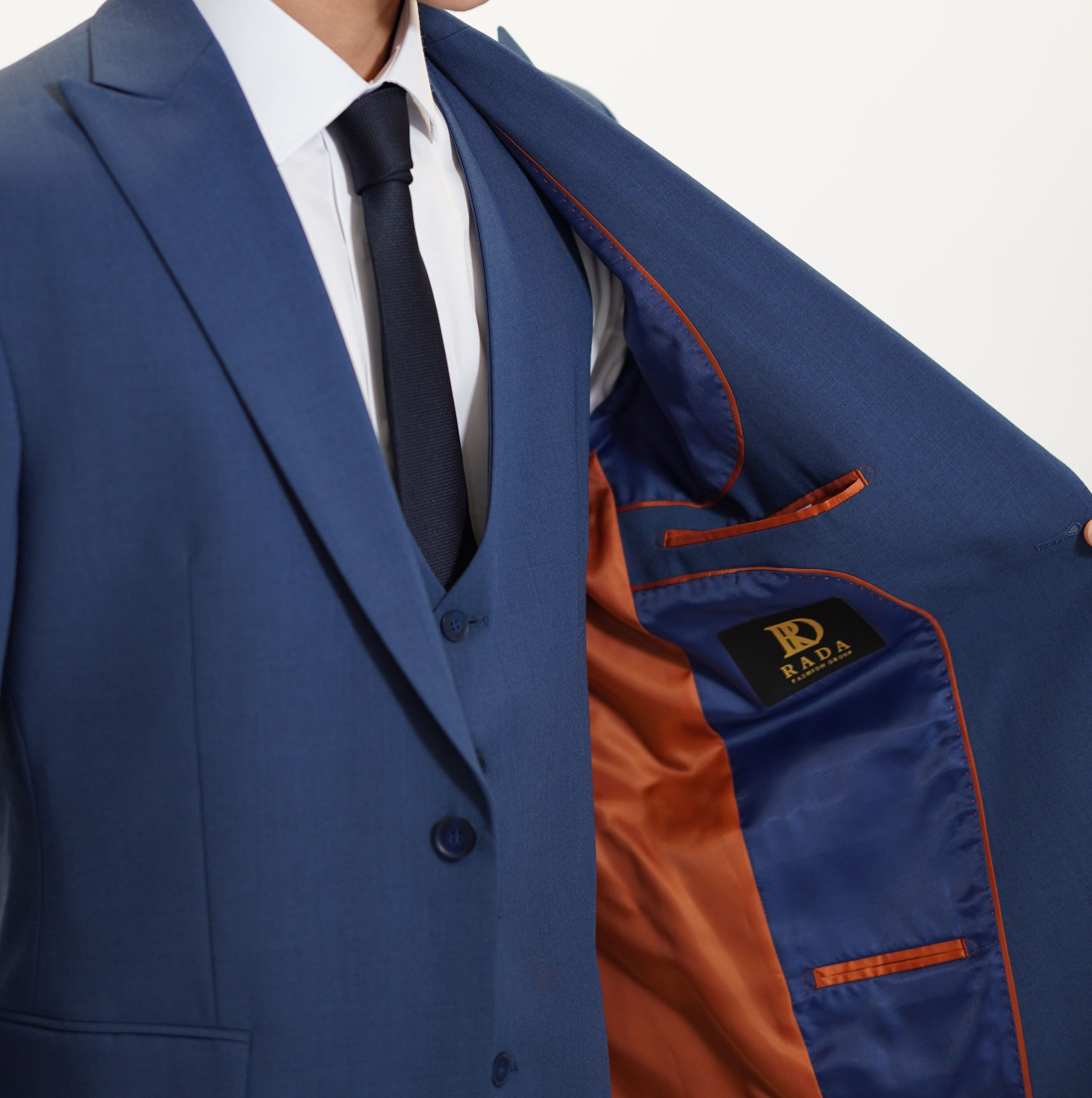 Anzug Regular Fit Blau | 3-teilig
