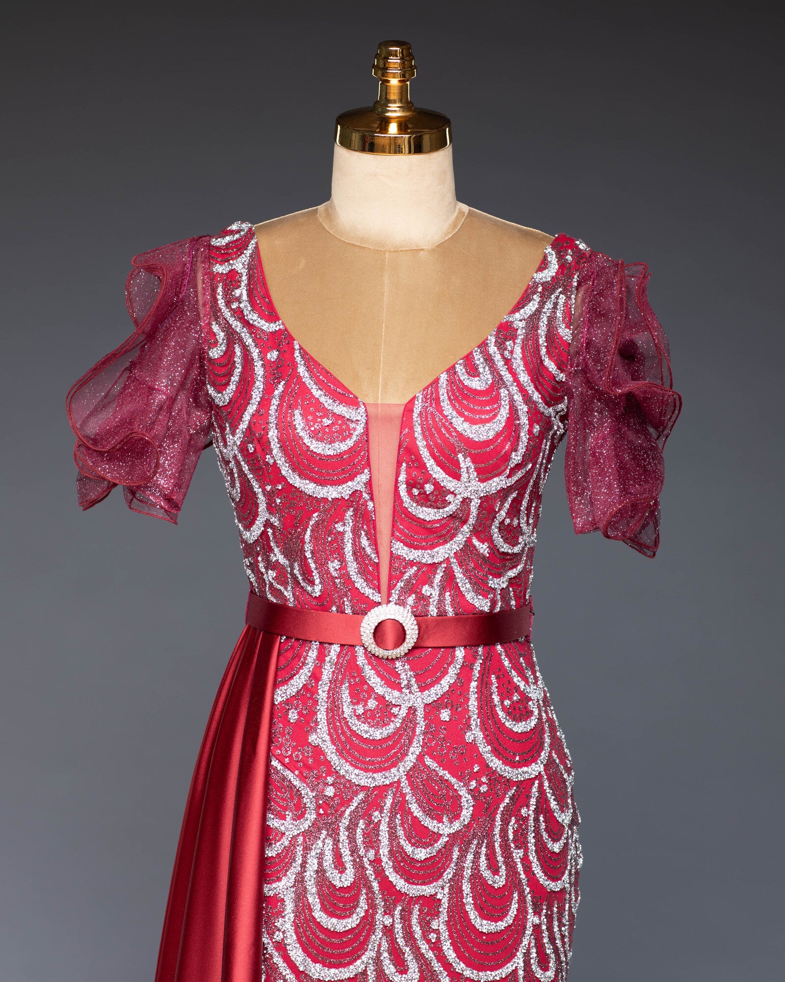 Abendkleid Bordo | Elegant und Stilvoll