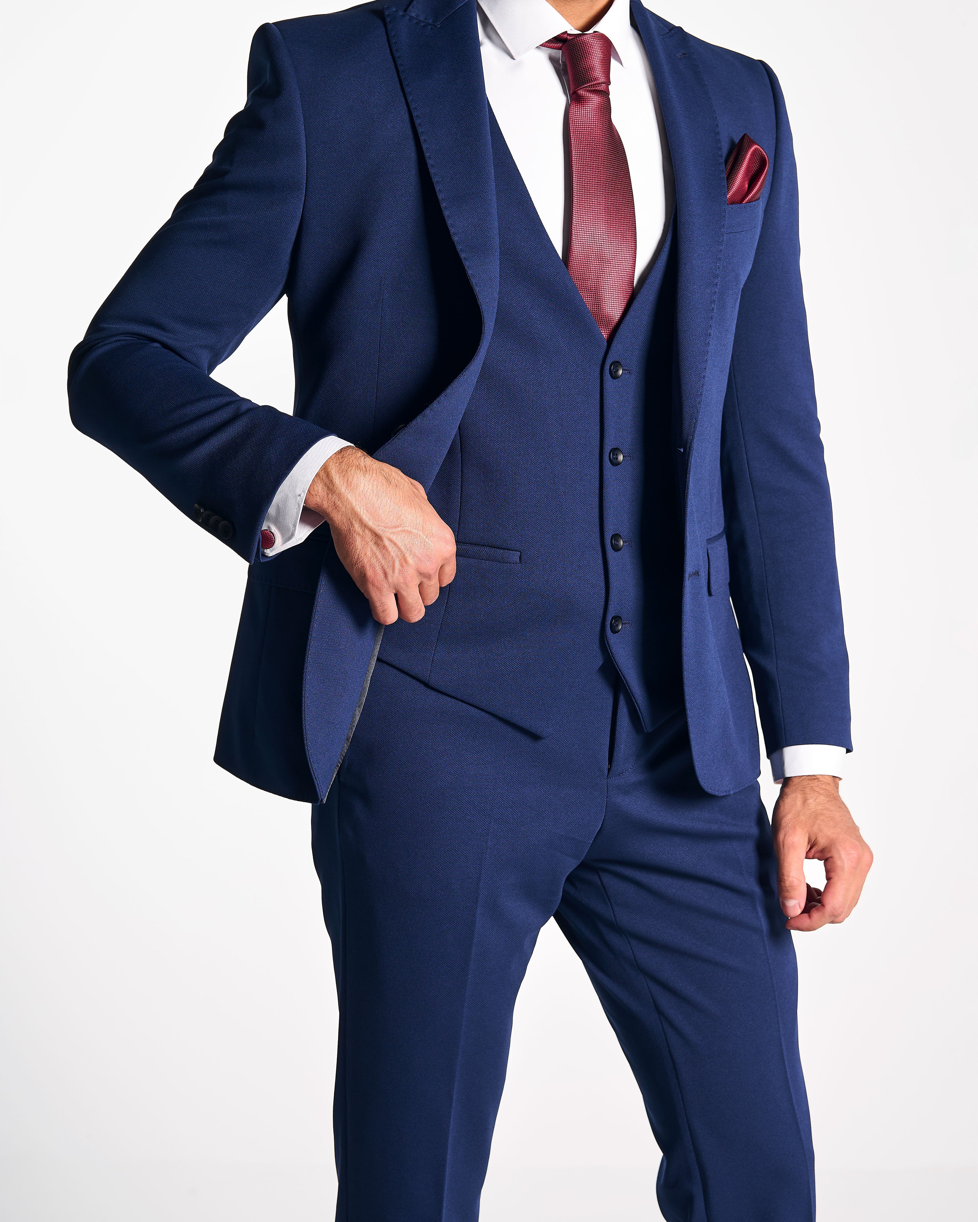 Anzug Slim Fit Blau | 3-teilig