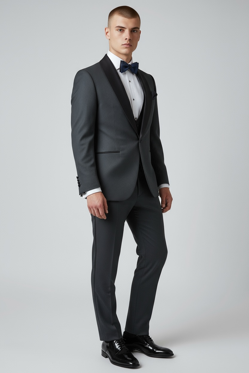 Exklusiver 3-teiliger Smoking in Dunkelgrün