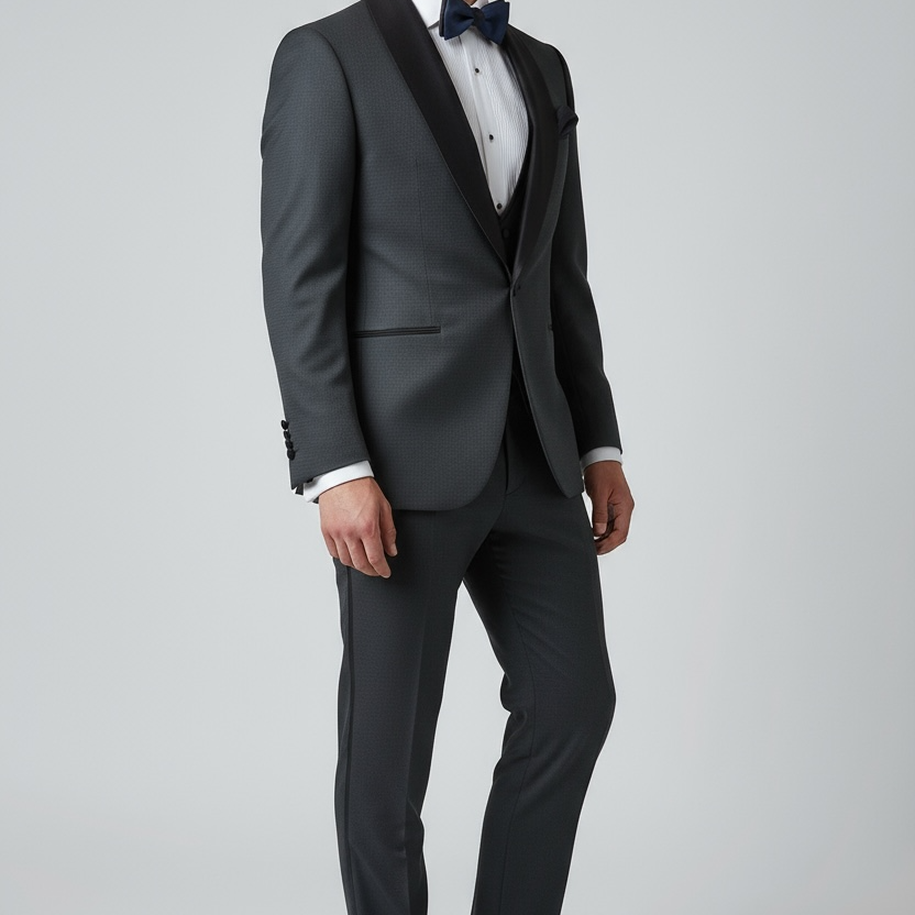 Exklusiver 3-teiliger Smoking in Dunkelgrün