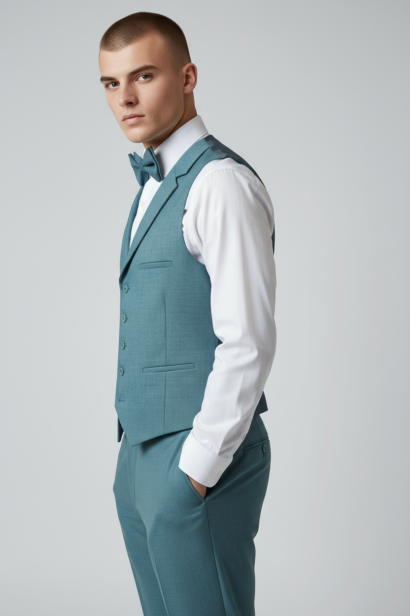 Eleganter 3-teiliger Anzug in Hellgrün