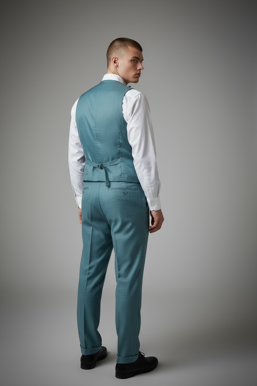 Eleganter 3-teiliger Anzug in Hellgrün