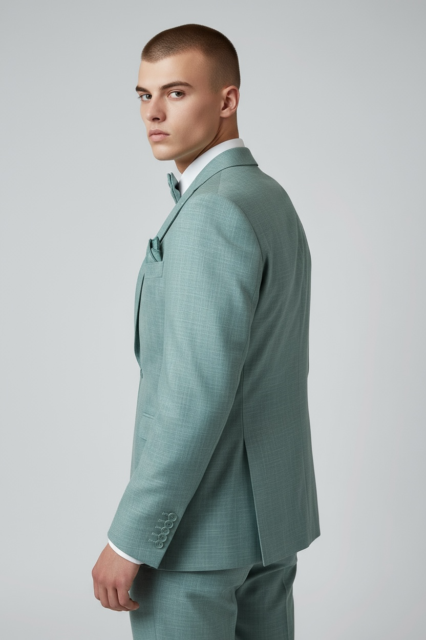 Eleganter 3-teiliger Anzug in Hellgrün
