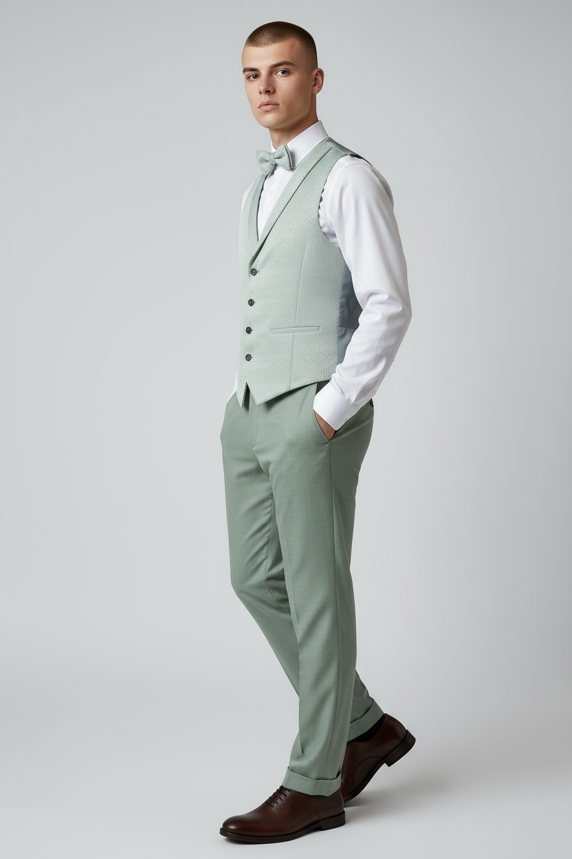 Eleganter 3-teiliger Anzug in Grün