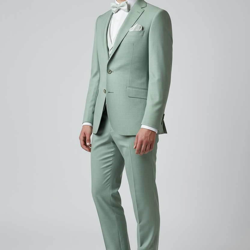 Eleganter 3-teiliger Anzug in Grün