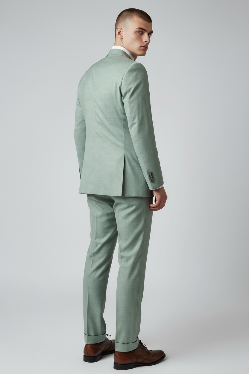 Eleganter 3-teiliger Anzug in Grün