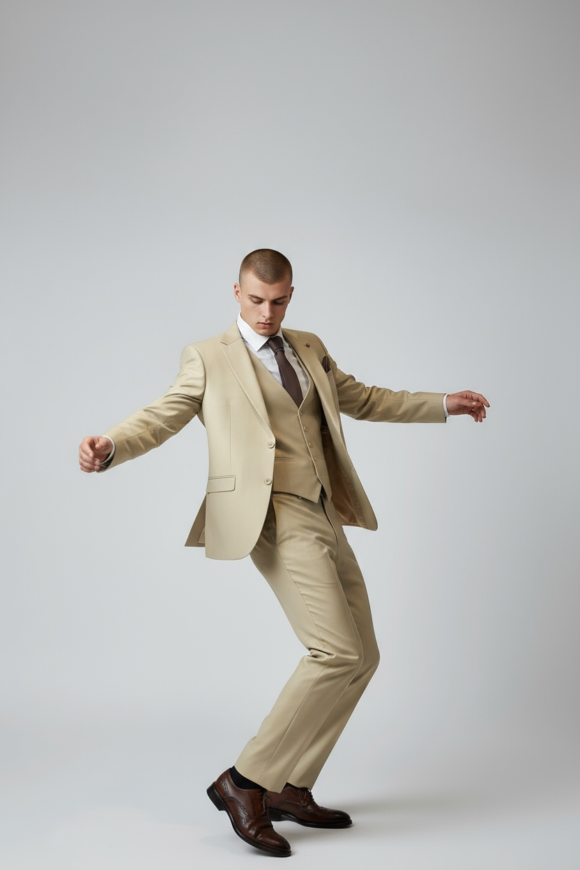 Bedj Anzug Wolle | 3-teilig, klassisch elegant.