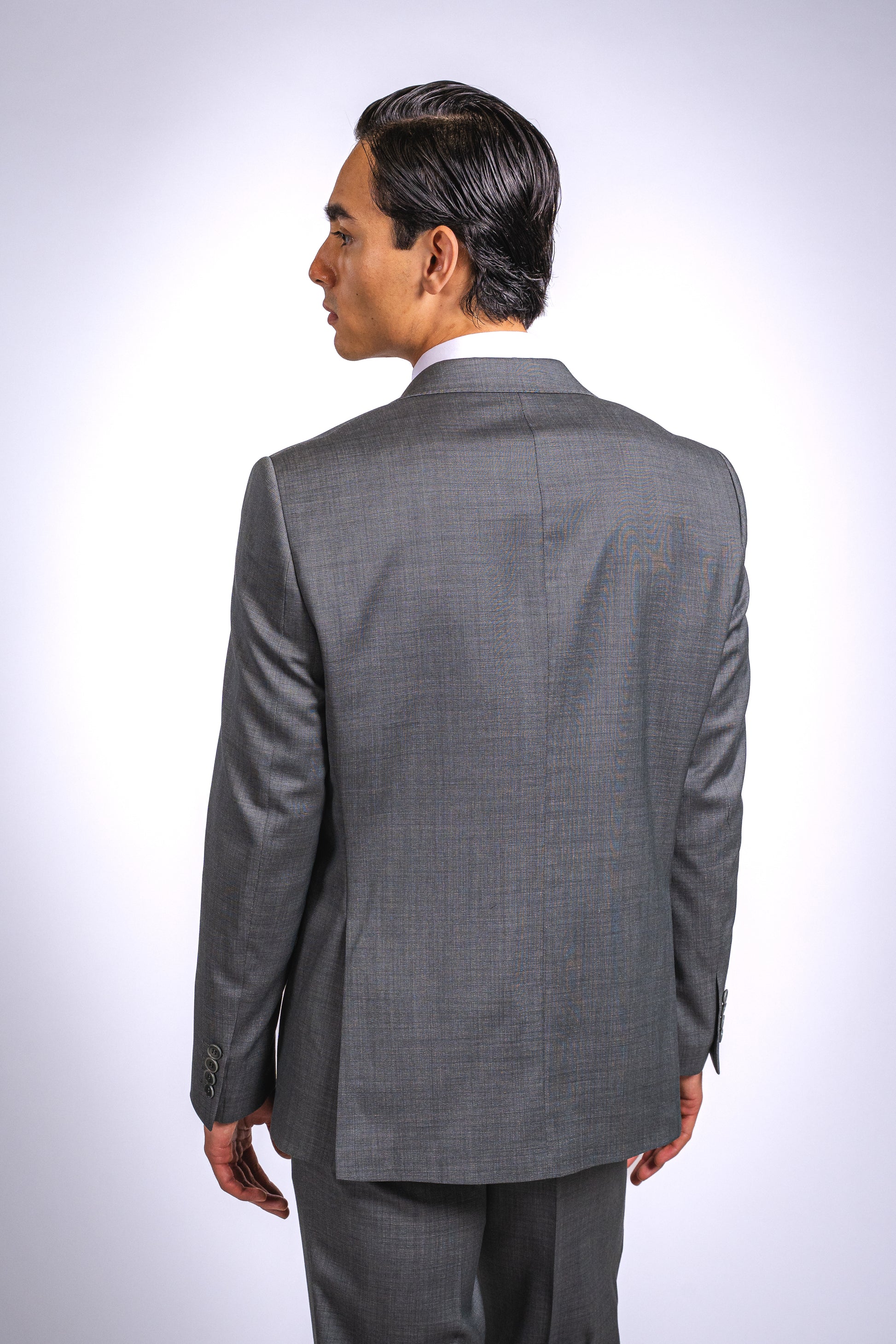 Anzug Hellgrau | 2-teilig, Slim Fit, italienische Schurwolle