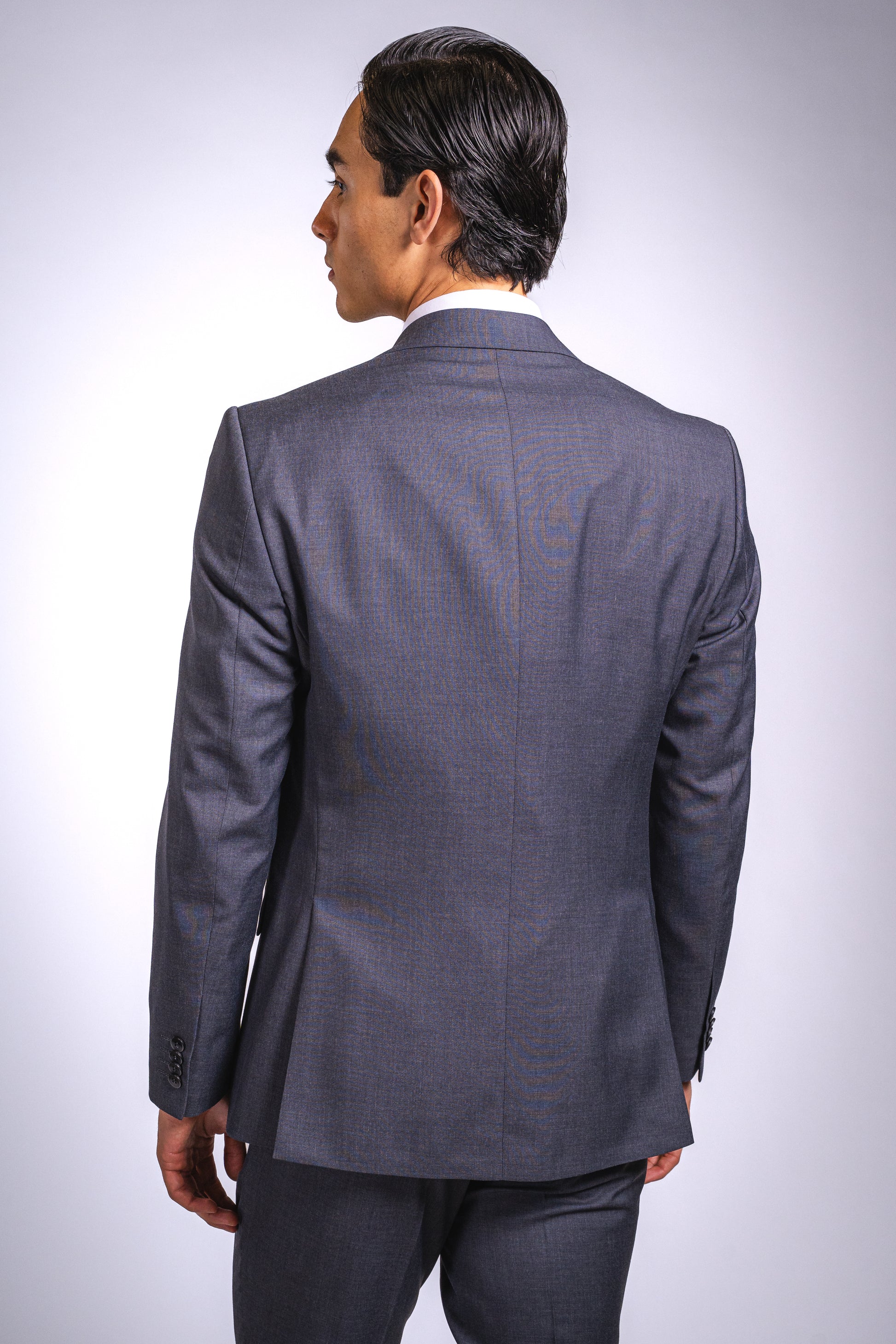 Anzug Grau | 3-teilig, Slim Fit, Fliege inklusive