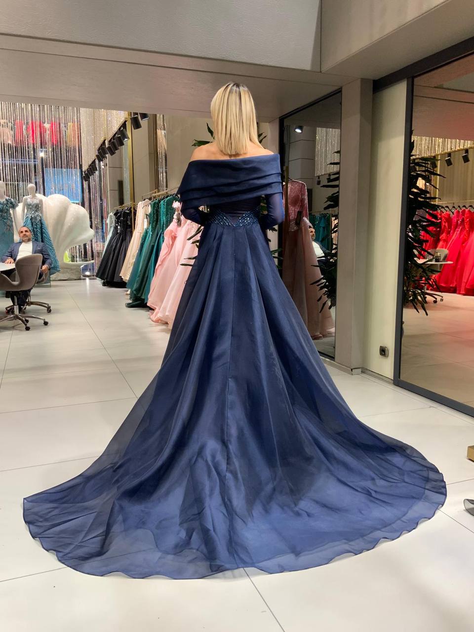 Abendkleid Dunkelblau | Neues Design, sehr elegant
