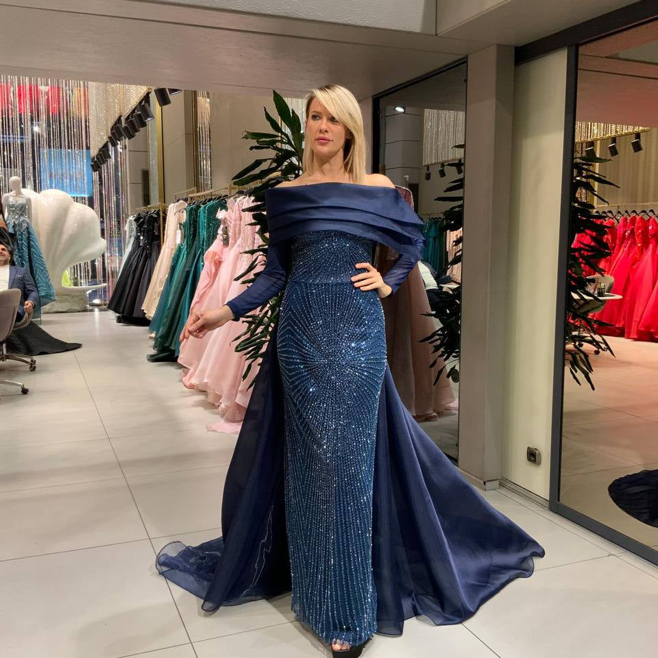 Abendkleid Dunkelblau | Neues Design, sehr elegant