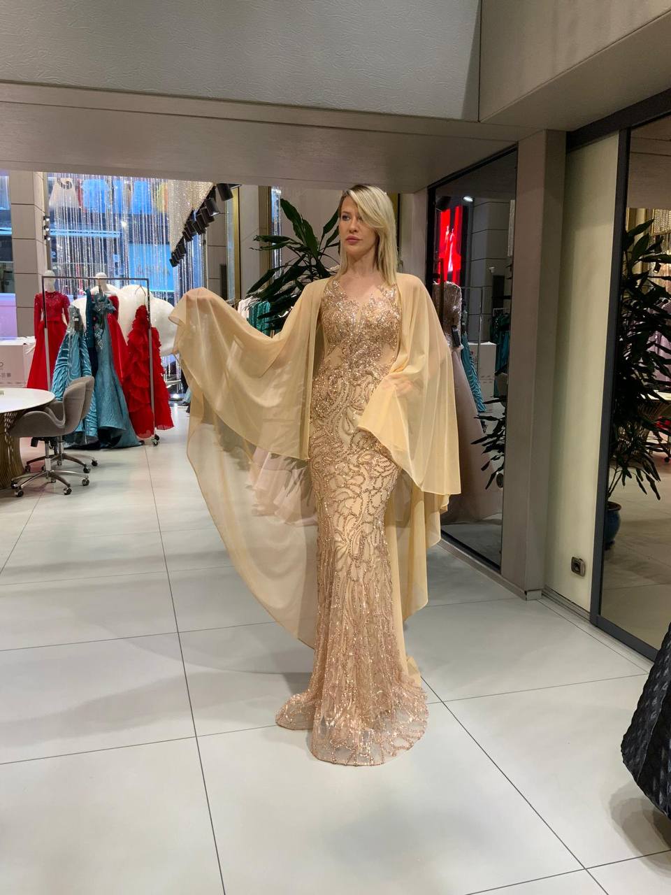 Abendkleid Beige | Elegant und Zeitlos