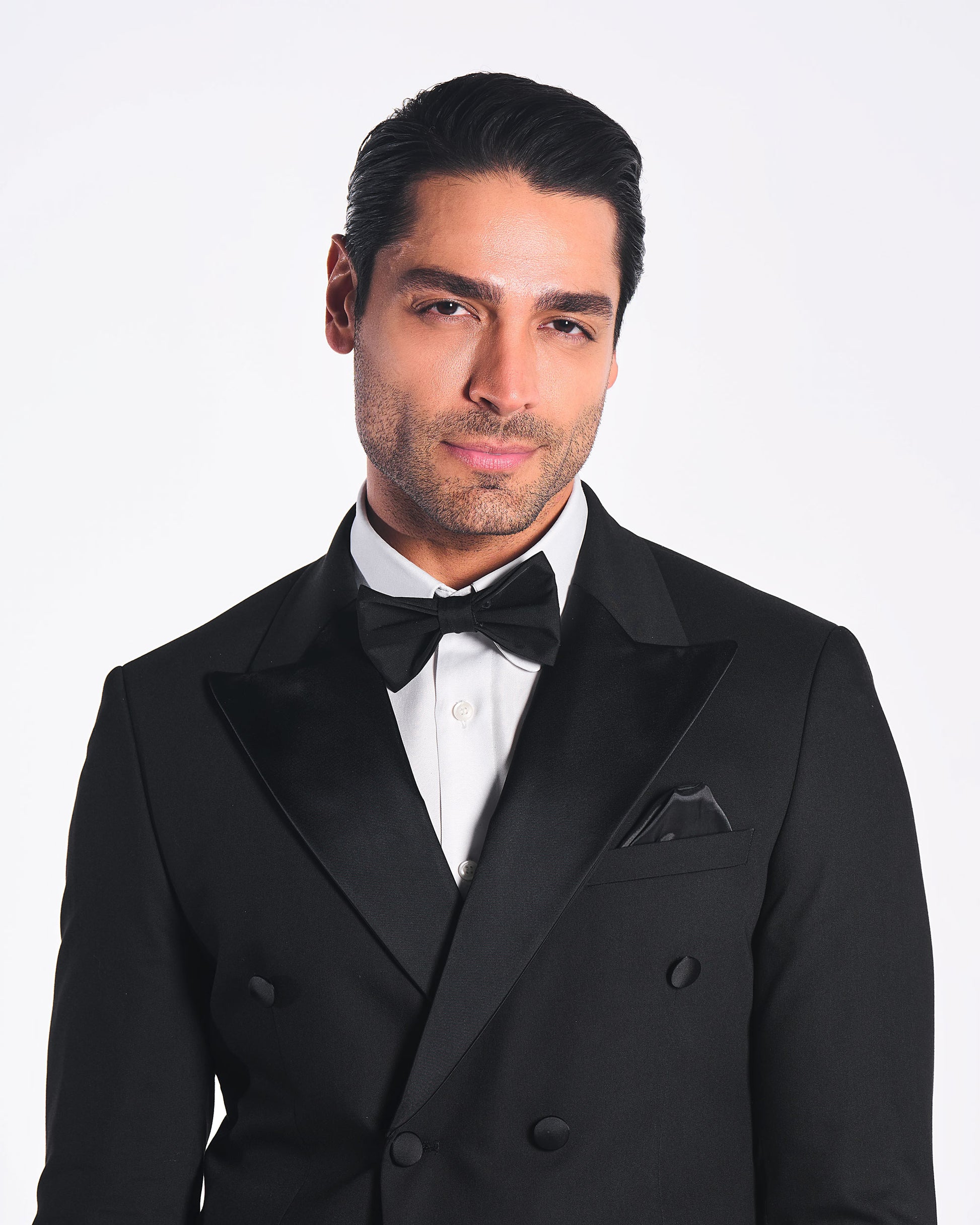 Smoking Regular Fit Schwarz | 2-teilig, doppelreihig